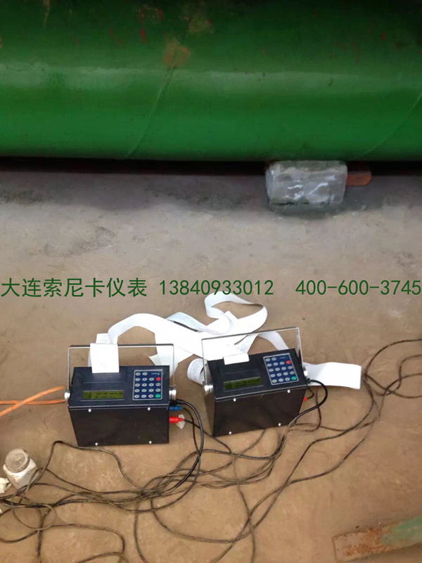 便攜式超聲波流量計(jì)測(cè)量現(xiàn)場